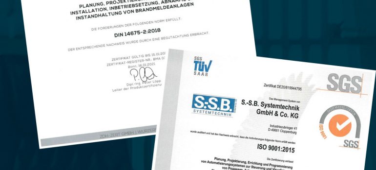 Zertifizierte Leistungen bei S.-S.B.
